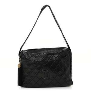 Chanel Lambskin Quilted Cc Tassel #236021C14B